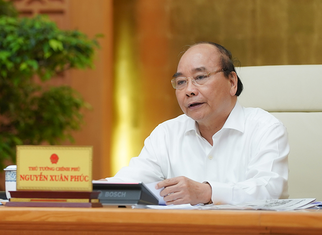 Thủ tướng kết luận cuộc họp Thường trực Chính phủ chiều 22-4. Ảnh: VGP/Quang Hiếu