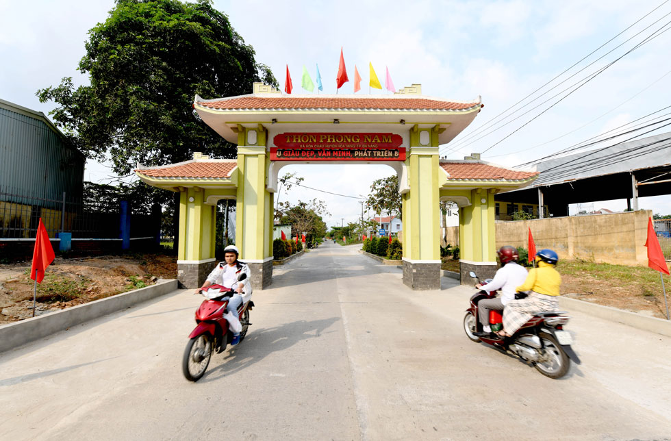 Transport infrastructure system has been built synchronously in Hoa Vang District. 
