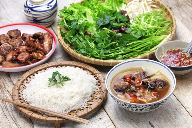 Bun Cha (grilled porked) (Photo: Le Figaro)