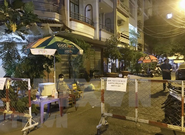 An apartment building was put under quarantine. Illustrative image (Photo: VNA) 