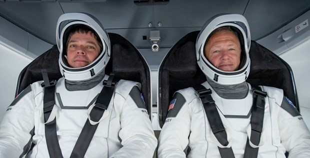 Hai phi hành gia Bob Behnken và Doug Hurley. (Ảnh: SpaceX)