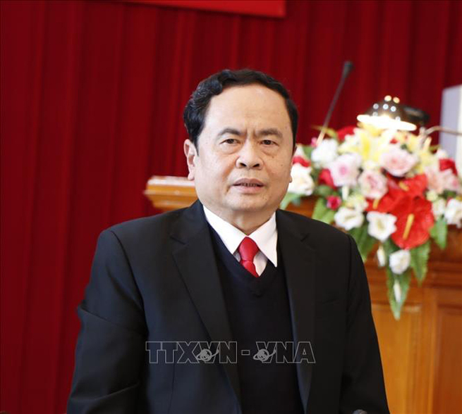  Chủ tịch Ủy ban Trung ương Mặt trận Tổ quốc Việt Nam Trần Thanh Mẫn. Ảnh: TTXVN