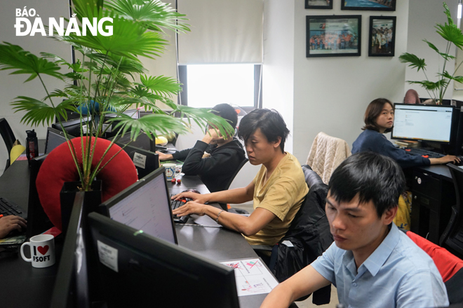 Employees of the FPT Software Da Nang