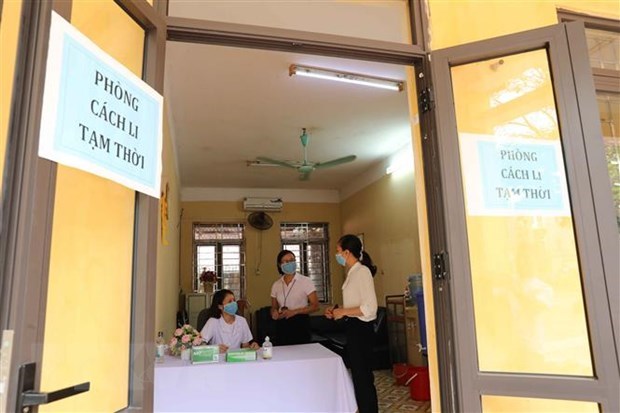 Schools arrange quarantine rooms in line with regulations of the health sector (Source: VNA)