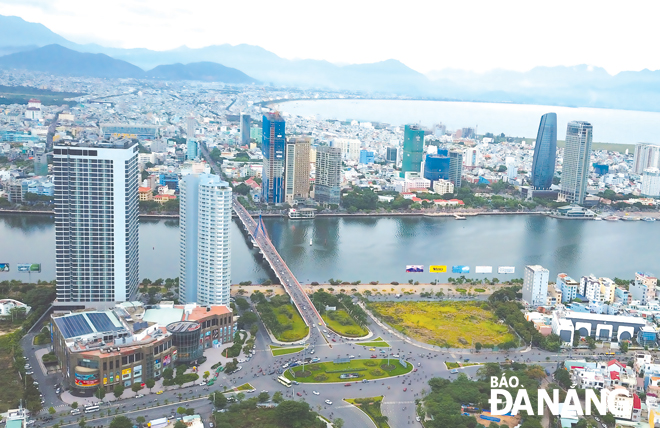 An overview of Da Nang from above