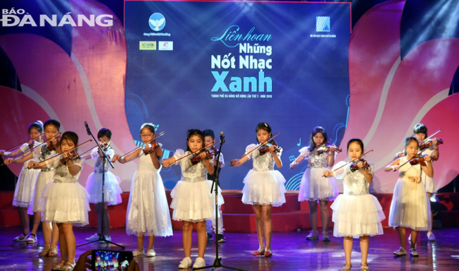 Tiết mục biểu diễn tại Liên hoan Nốt nhạc xanh 2019