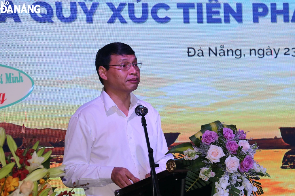 Vice Chairman Minh speaking at the event