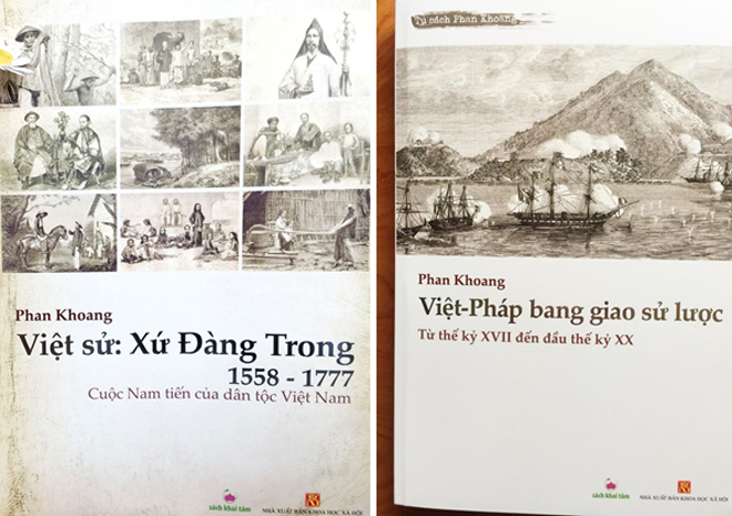 Hai tác phẩm của sử gia Phan Khoang vừa được NXB Khoa học Xã hội và Sách Khai tâm tái bản. Nguồn: Internet