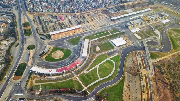 The Viet Nam Formula One Grand Prix circuit is located in My Dinh of Hanoi (Photo: VNA)