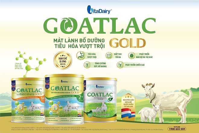 VitaDairy ra mắt sản phẩm Goatlac Gold giúp trẻ tiêu hoá vượt trội