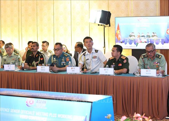 Hội nghị trực tuyến Nhóm làm việc Quan chức quốc phòng cấp cao ASEAN mở rộng