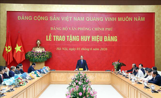  Thủ tướng Nguyễn Xuân Phúc phát biểu.