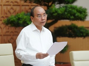 Thủ tướng Nguyễn Xuân Phúc nhấn mạnh tinh thần không lùi bước trước khó khăn. Ảnh: VGP/Quang Hiếu