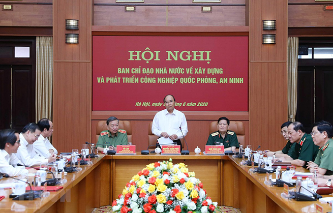 Thủ tướng Nguyễn Xuân Phúc, Trưởng Ban Chỉ đạo phát biểu. (Ảnh: Thống Nhất/TTXVN)