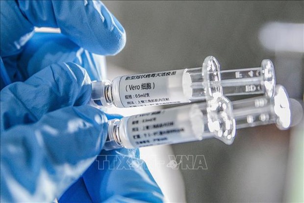 Covid-19 vaccine samples developed by a plant of Sinopharm in Beijing on April 11 (Photo: Xinhua/VNA)