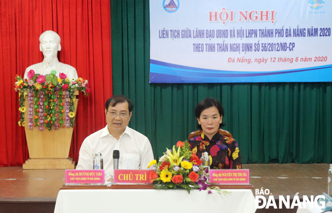 Chủ tịch UBND thành phố Huỳnh Đức Thơ phát biểu kết luận hội nghị. Ảnh: NGỌC HÀ