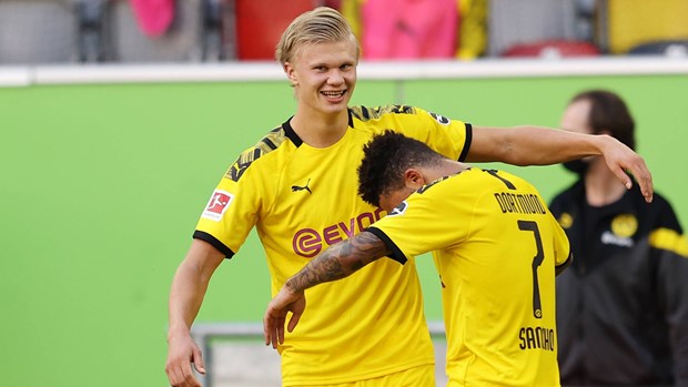 Haaland mang chiến thắng về cho Dortmund. (Nguồn: Getty Images)