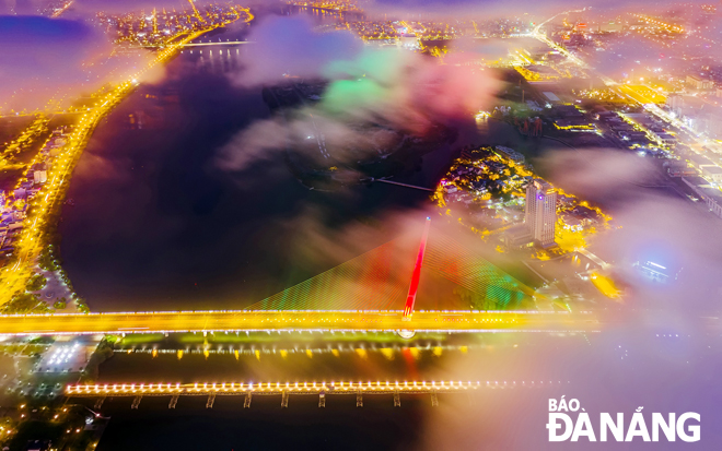 A breathtaking view of the Han River from above