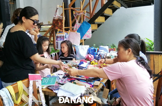 A stall of the Pop Up Market at the Rainforest Da Nang Café & Restaurant