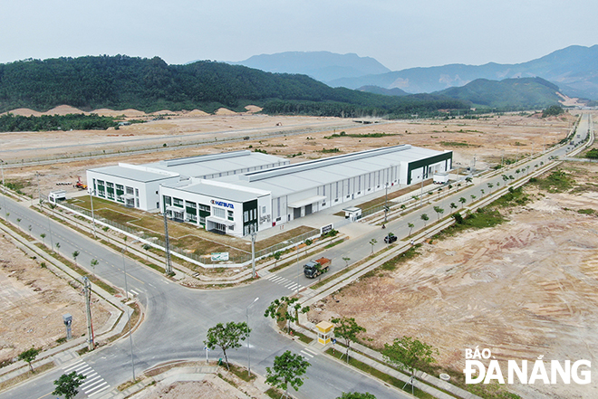 A view of the Long Hau JSC-developed factories for lease at the Hi-tech Park