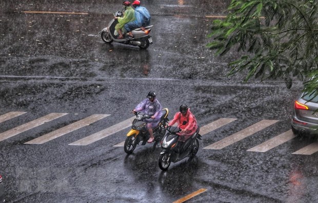 Khu vực Hà Nội có mây, chiều tối và đêm có lúc có mưa rào. Ảnh minh họa: Thành Đạt/TTXVN