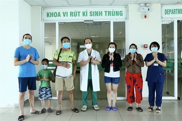 Vietnamese Covid-19 patients recover on June 29 (Photo: VNA)