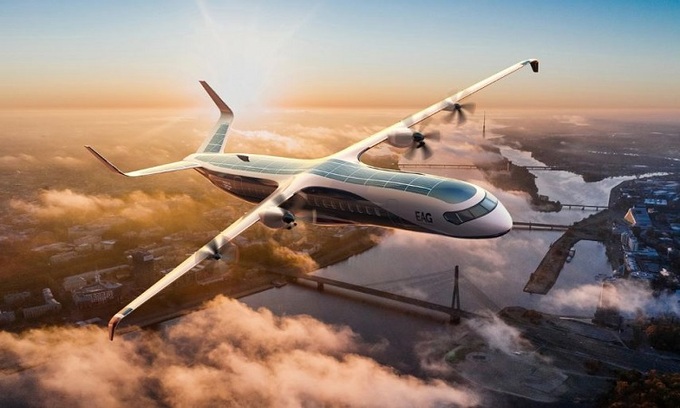 Máy bay lai xăng điện lớn nhất thế giới