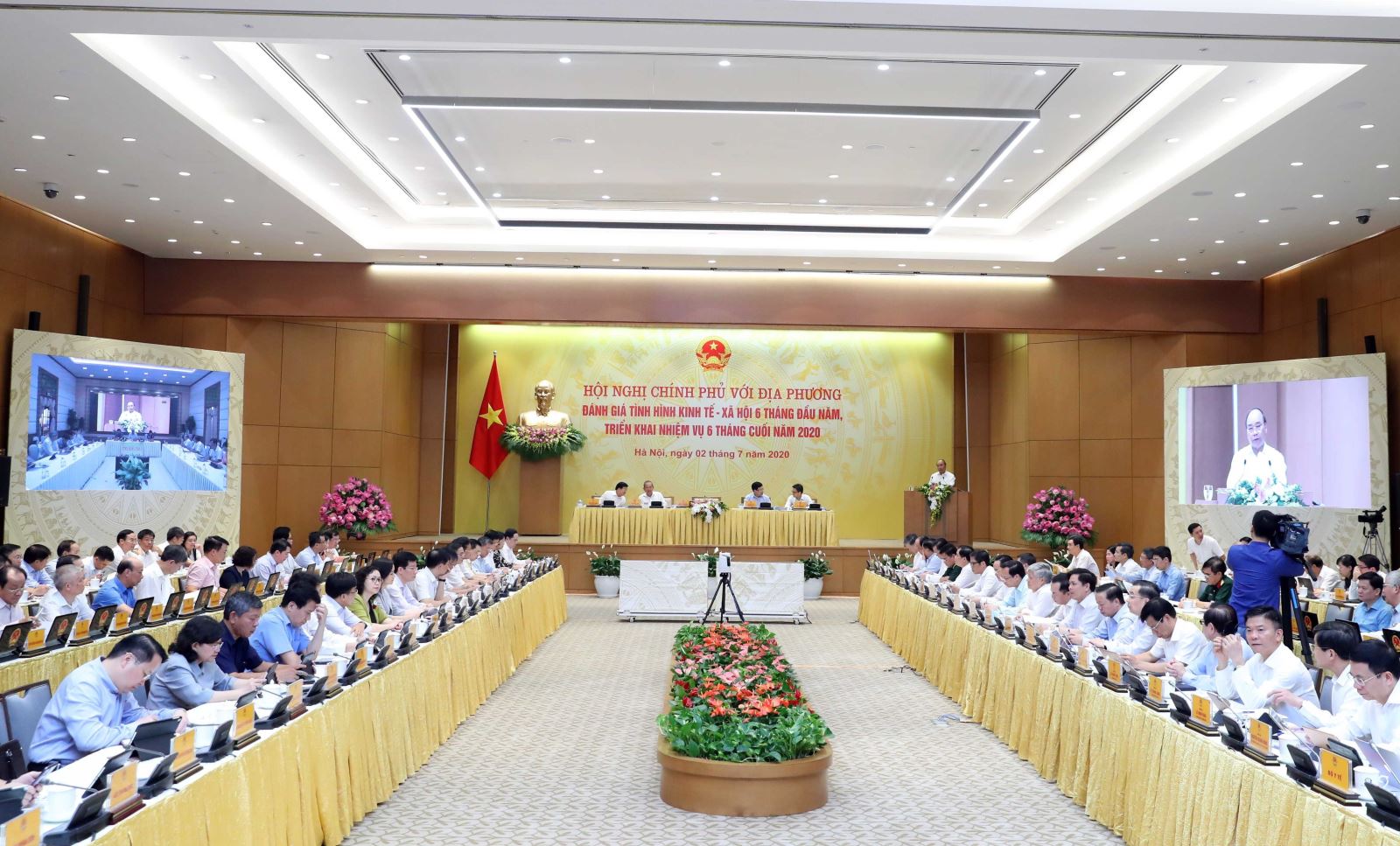 Thủ tướng Nguyễn Xuân Phúc phát biểu khai mạc Hội nghị. Ảnh: Thống Nhất/TTXVN