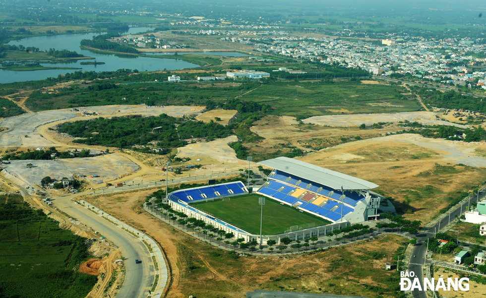 The 20,000-seater Hoa Xuan Stadium in Cam Le District's Hoa Xuan Ward