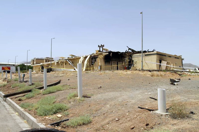 Cơ sở làm giàu uranium Natanz bị hư hại một phần do vụ hỏa hoạn. Ảnh: Reuters