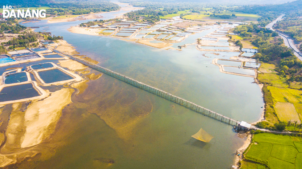 The Ong Cop Bridge crosses the Phu Ngan River, connecting northern villages of An Ninh Tay commune, Tuy An District, with Xuan Dai Ward and Song Cau Town.