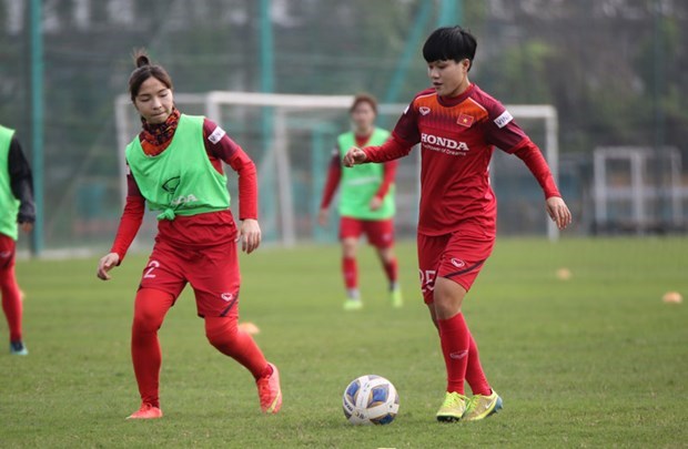 Female Vietnamese football players (Source: VNA)