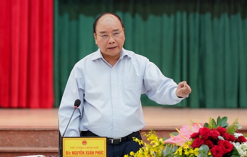 Thủ tướng Nguyễn Xuân Phúc phát biểu tại buổi làm việc với lãnh đạo chủ chốt tỉnh Đồng Nai - Ảnh: VGP/Quang Hiếu