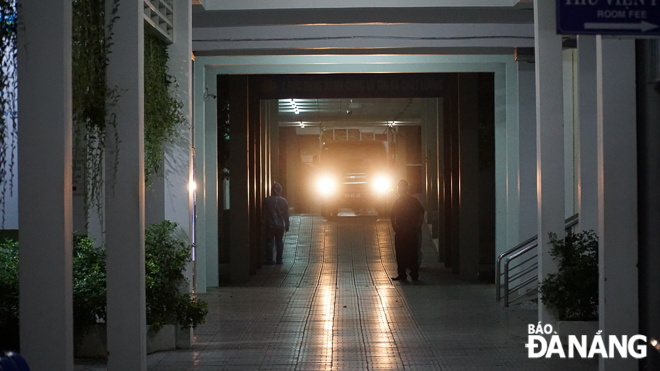  Specialised vehicles are ready for disinfecting the Hospital C.