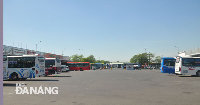 Passenger transport services in the city are banned. In the photo is a scene of the city-based inter-provincial coach station.