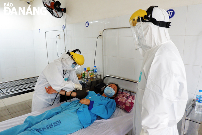 Inside the special treatment zone for Covid-19 patients at the Da Nang General Hospital