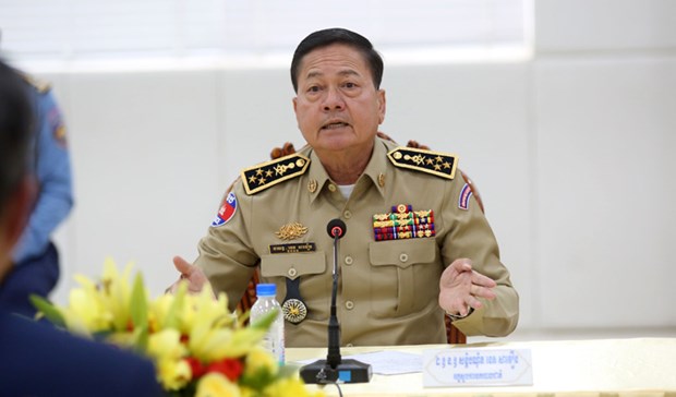 Cambodian National Police Chief General Neth Savoeun (Source :www.khmertimeskh.com)