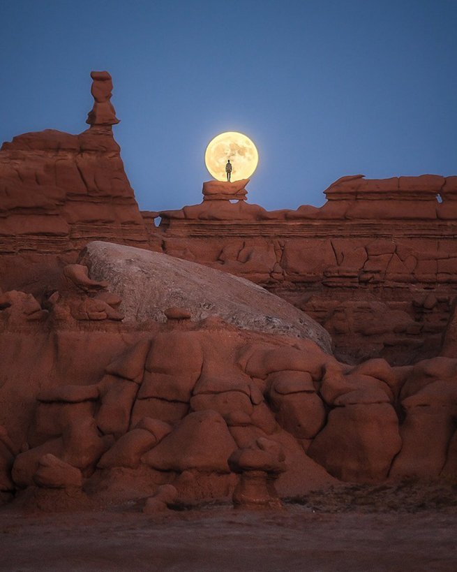 Bức “Bất ngờ trước cảnh trăng tròn ở thung lũng Goblin” của tác giả @lukeylove đến từ Úc