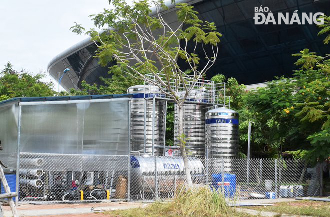 Hệ thống xử lý nước thải bệnh viện dã chiến bảo đảm tiêu chuẩn xả thải ra môi trường