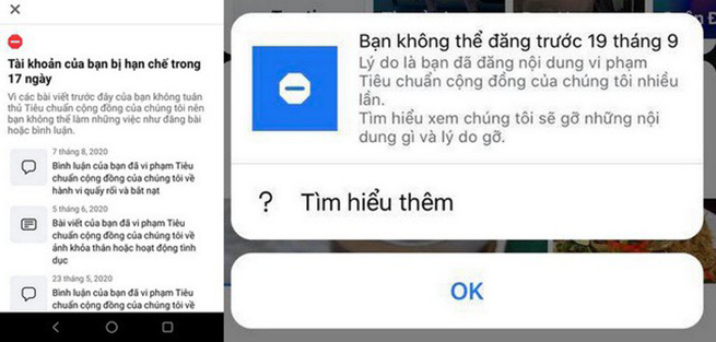 Nhiều người dùng Facebook tại Việt Nam bị khóa tài khoản không rõ lý do