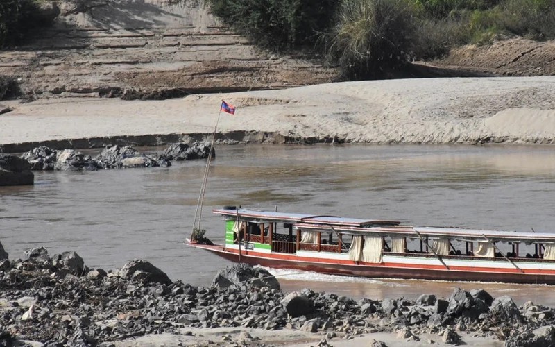 Sông Mekong ở biên giới Thái Lan-Lào. Ảnh: International Rivers.