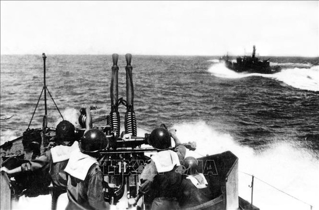 Tàu T181, Phân đội 7 của Hải quân nhân dân tham gia chiến đấu bảo vệ vùng biển tại Quảng Bình, năm 1965. Ảnh: Tư liệu