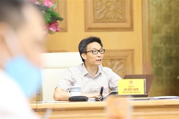 Deputy Prime Minister Vu Duc Dam chairs the meeting (Photo: VNA)