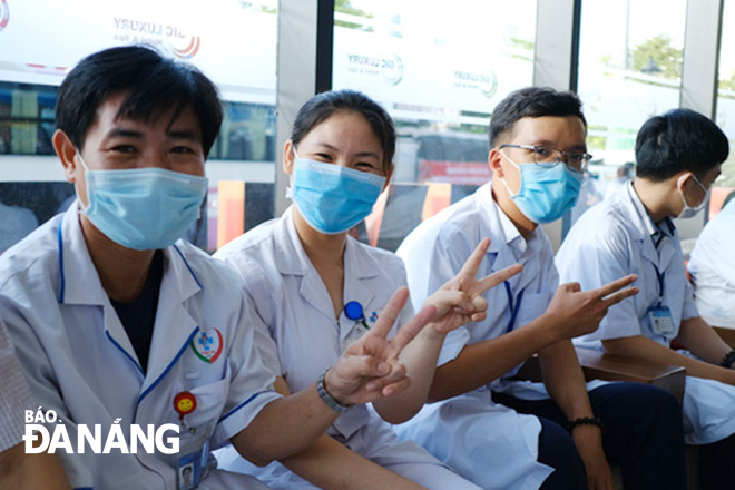 Binh Dinh Province’s medical workers in Da Nang 