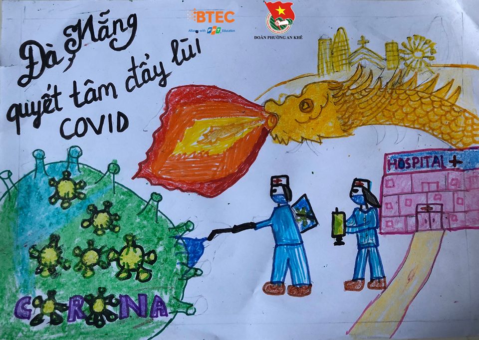 ‘Da Nang Quyet Tam Day Lui Covid-19’ (Da Nang is strongly determined to repel Covid-19) by Nguyen Dang Nhat