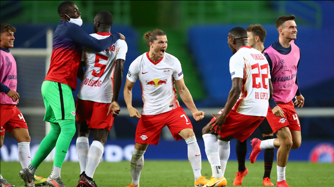Leipzig (ảnh) cần chứng tỏ năng lực cũng như bản lĩnh của mình trong trận bán kết, dù đối thủ là PSG được đánh giá rất cao. Ảnh UEFA.