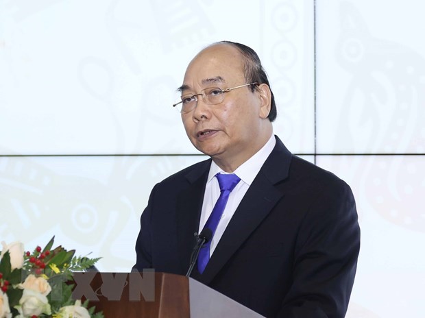 Prime Minister Nguyen Xuan Phuc speaks at the event (Photo: VNA)