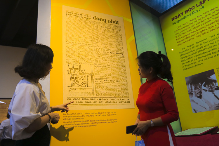 Sơ đồ toàn cảnh ngày Chủ Tịch Hồ Chí Minh đọc bản tuyên ngôn độc lập tại Quảng trường Ba Đình.