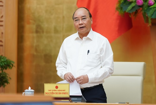 Thủ tướng Nguyễn Xuân Phúc phát biểu kết luận cuộc họp - Ảnh: VGP/Quang Hiếu