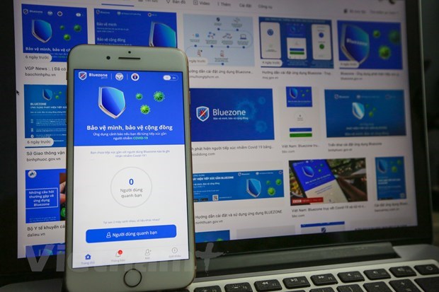 Vietnam counts over 20 million downloads of  Bluezone (Photo: VNA)